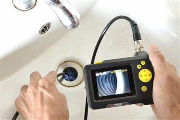 Sewer camera inspection for roots and pipe damage