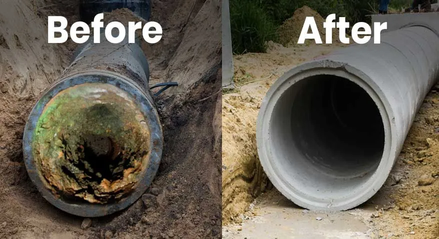 Professional plumbing pipe installation