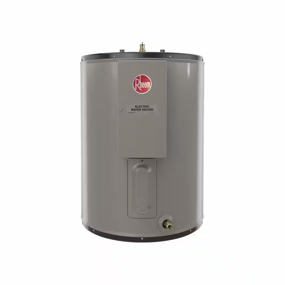 New electric water heater installation